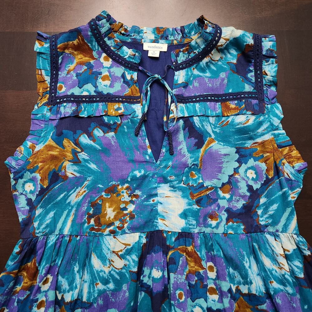 Sundance Blossoms Divine Dress Sea Mist Size Medium - Picture 2 of 6